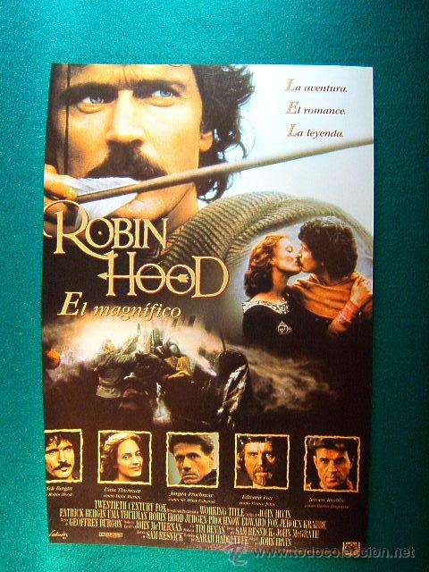 Cine: ROBIN HOOD EL MAGNIFICO-PATRICK BERGIN-UMA THURMAN-EDWARD FOX-JOHN IRVIN-LEYENDA-ROMANCE-GUIA...