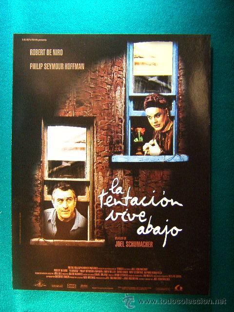Cine: LA TENTACION VIVE ABAJO-ROBERT DE NIRO-PHILIP SEYMOUR HOFFMAN-FLAWLESS-JOEL SCHUMACHER-RARISIMA-GUIA