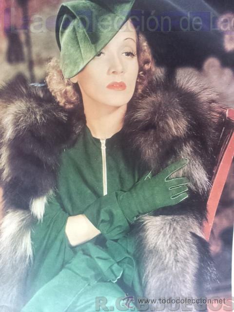 Cine: POSTER CINE MARLENE DIETRICH APROX 23 X 33 cmts