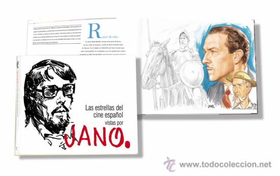 Kino: Jano. Las estrellas del cine espa&ntilde;ol.102 actores. Reproducci&oacute;n carteles dibujos. Gran tomo