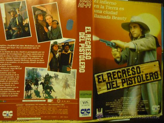Kino: CARATULA VIDEO VHS EL REGRESO DEL PISTOLERO .-
