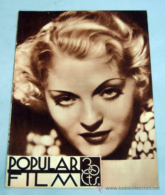 POPULAR FILM Nº 446 MARZO 1935 REVISTA CINE ARTÍCULOS CINE HOLLYWOOD Y ESPAÑA PUBLICIDAD ÉPOCA (Cine - Revistas - Popular film)