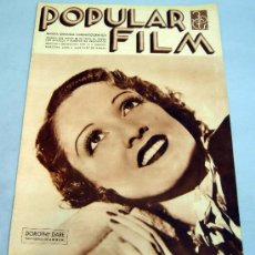 Cine: POPULAR FILM REVISTA SEMANAL CINEMATOGRÁFICA Nº 460 JUNIO 1935 DOROTHY DARE PORTADA. Lote 39366766