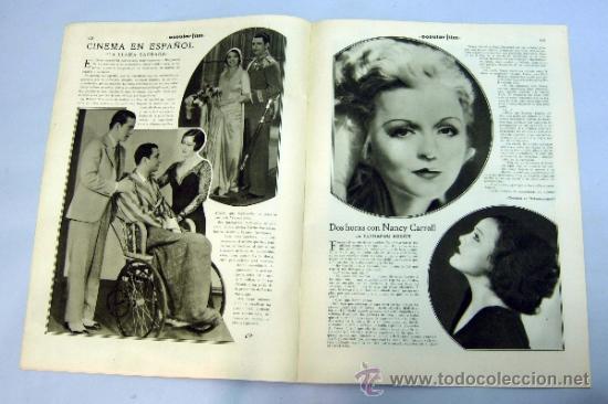 Cine: Popular Film nº 273 Noviembre 1931 revista cine artículos cine Hollywood y España publicidad época - Foto 4 - 39294008