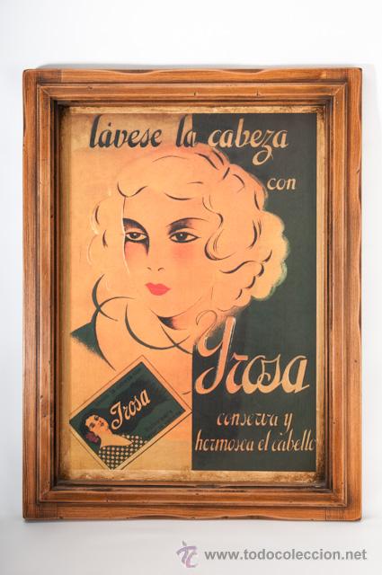 Kino: POSTER SOBRE TABLA ENMARCADO - PROPAGANDA DE GROSA