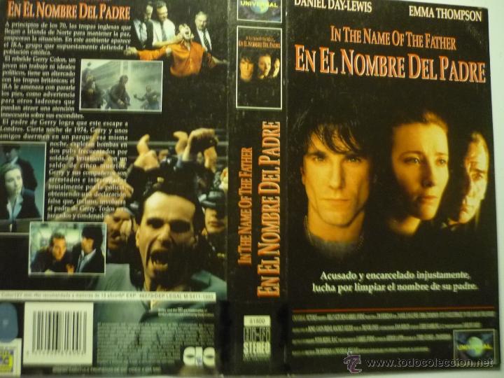 Kino: CARATULA VIDEO VHS EN EL NOMBRE DEL PADRE.- DANIEL DAY-LEWIS