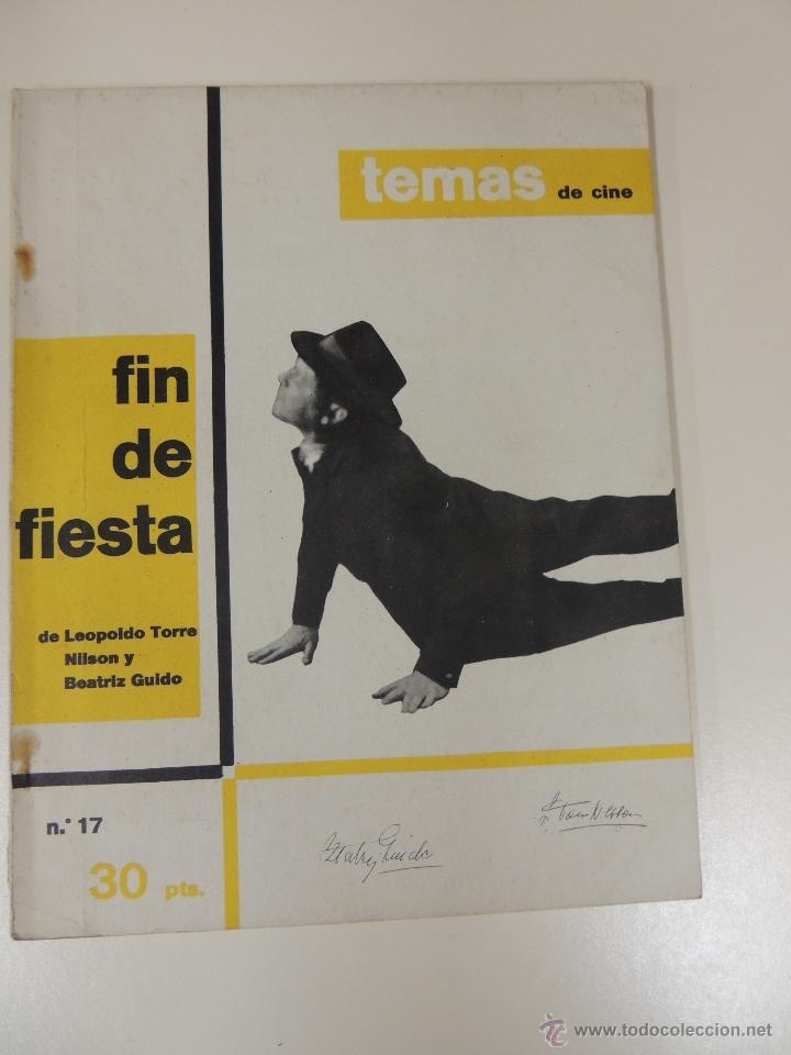 Kino: revista temas de cine n&ordm; 17 1960 - gui&oacute;n pelicula fin de fiesta leopoldo torre nilson