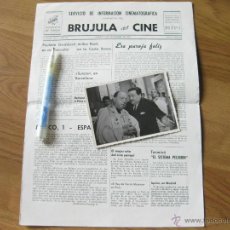 Cine: NUMERO 8 DE 1951 DE LA 2º EPOCA DE LA REVISTA BRUJULA DEL CINE CON FOTOGRAFIA DE PELICULA ESPAÑOLA