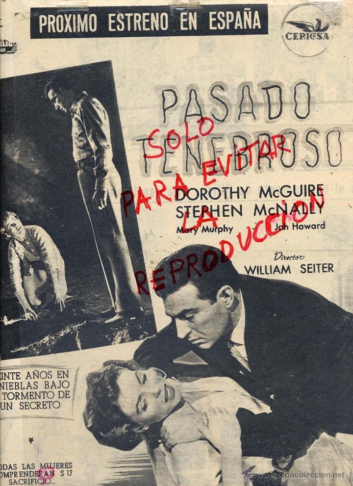 Kino: PASADO TENEBROSO 1955 DOROTHY MCGUIRE HOJA REVISTA