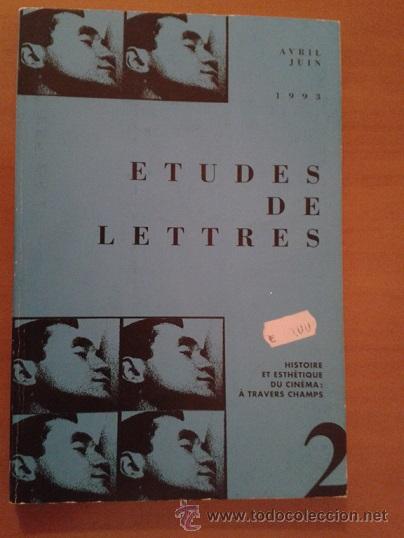 Cinema: Revista suiza Etudes de lettres 2 dedicada a la historia y est&eacute;tica del cine
