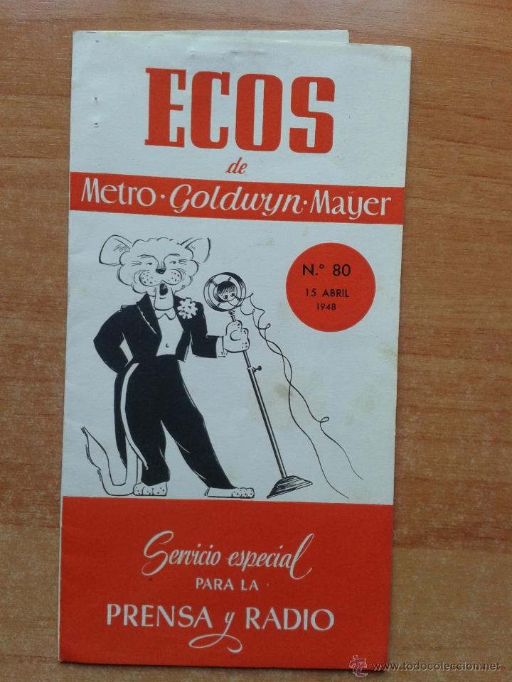 Cin&eacute;ma: ecos de m-g.-m n&ordm;80  sevicio especia