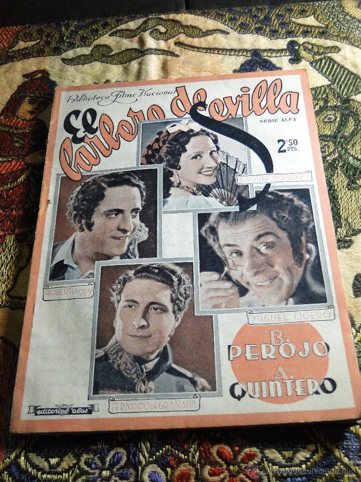 Cin&eacute;ma: BIBLIOTECA FILMS NACIONAL. EL BARBERO DE SEVILLA. A&Ntilde;O I. N&ordm; 5. 70 Pag.-- B.PEROJO,A.QUINTERO