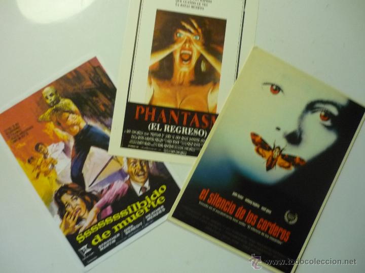 Kino: lote terror papel y postal phantasm-el solencio de los corderos .-ssssilbido de muerte
