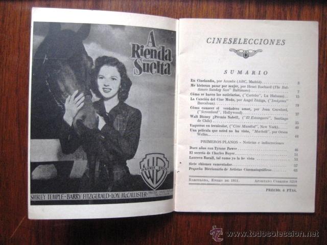 Cine: CINE SELECCIONES. 1951. ENVIO GRATIS&iexcl;&iexcl;&iexcl; - Foto 3