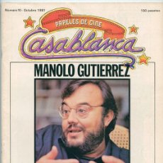 Cine: PAPELES DE CINE CASABLANCA - Nº 10 - 1981 - F.W. MURNAU, KRIS KRISTOFFERSON, MANUEL GUTIERREZ ARAGON