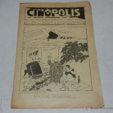 Cine: (M-1) CINPOLIS LA REVISTA HUMORISTICA DEL CINEMA ANY I NUM 17, BARCELONA 1929, MUY ILUSTRADA