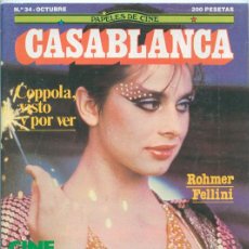 Cine: PAPELES DE CINE CASABLANCA - Nº 34 - 1983 MONTY PYTHON, CINE ESPAÑOL, ERIC ROHMER, FELLINI, COPPOLA. Lote 41039895