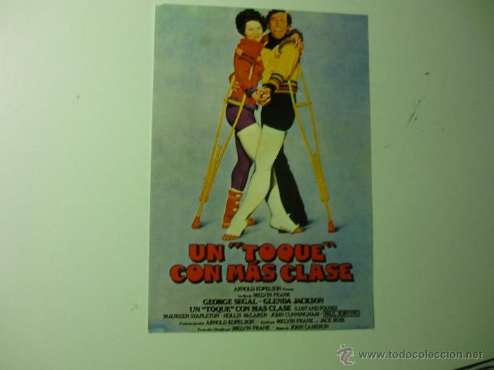 Kino: reprod.programa moderno pelicula un toque con mas clase.- george segal