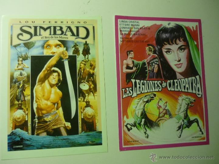 Cine: lote reprod.aventuras simbad - las legiones de cleopatra