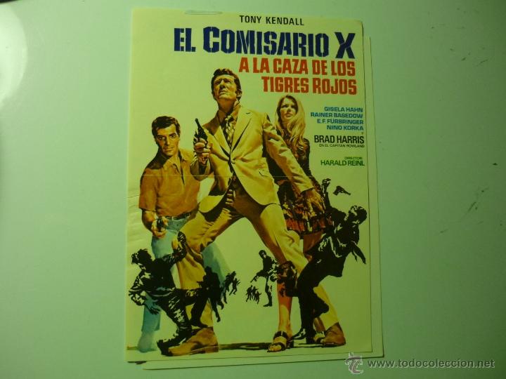 Kino: programa moderno el comisario x a la caza de los tigres rojos - tony kendall