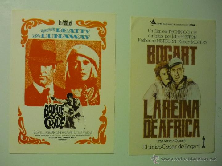 Kino: lote de programas modernos bonnie y clyde.-la reina de africa