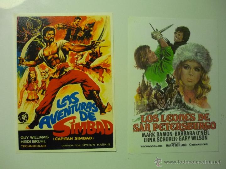 Kino: lote reprod.aventuras los leones de s,petersburgo .-las aventuras de simbad