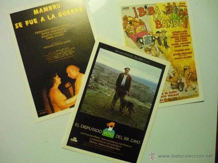 Kino: lote programas modernos cine espa&ntilde;ol biba la banda.-mambru se fue a la guera-el disputado voto del s