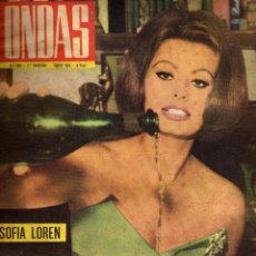 Cine: REVISTA ONDAS - Nº 243 - 1963 - PORTADA SOFIA LOREN