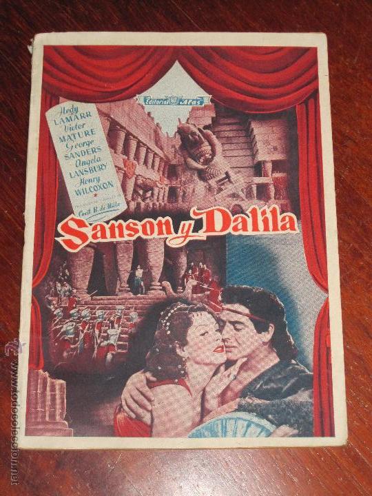 Cine: SANSON Y DALILA - HEDY LAMARR, VICTOR MATURE, CECIL B. DE MILLE - BIBLIOTECA FILMS