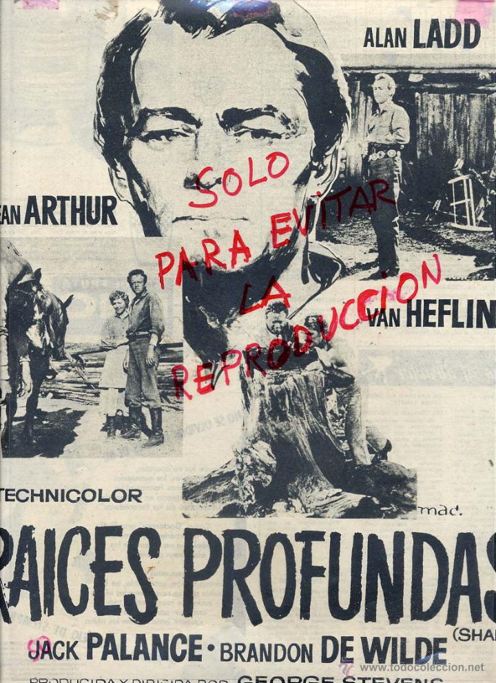 Kino: CINE RAICES PROFUNDAS 1963 ALAN LADD HOJA REVISTA