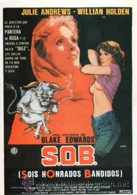 Kino: FOLLETO CINE - SOB (SOIS HONRADOS BANDIDOS) - BLAKE EDWARDS
