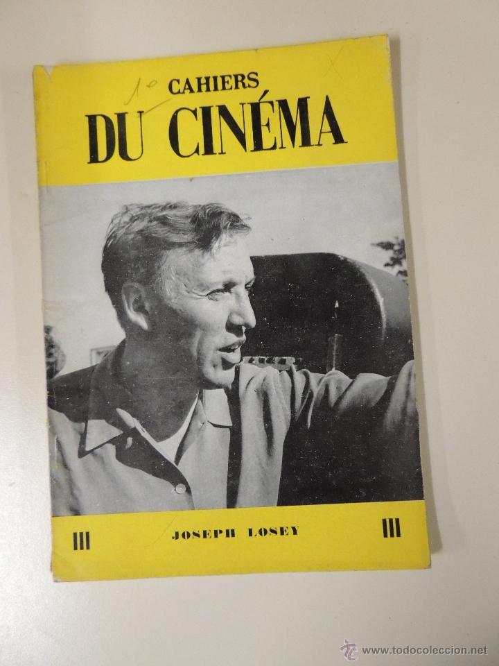 Cine: revista francesa cahiers du cinema n&ordm; 111 septiembre 1960 - joseph losey