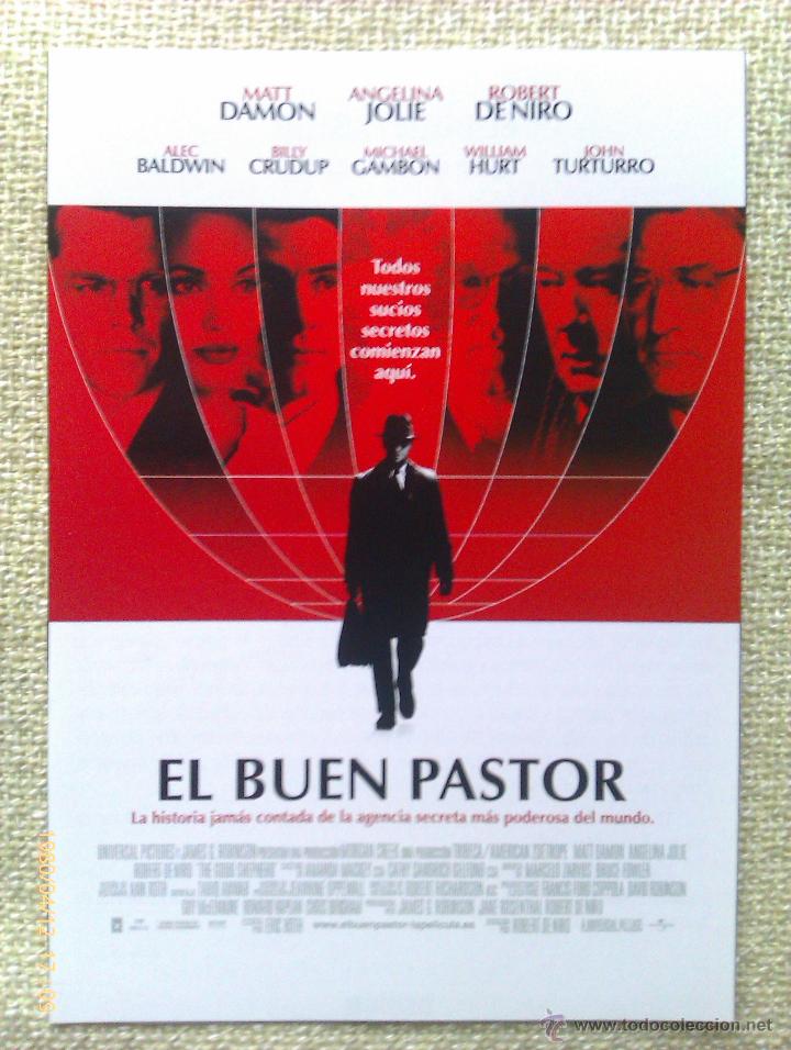 Kino: Folleto de Mano. Pel&iacute;cula El Buen Pastor. Matt Damon. Angelina Jolie. Estados Unidos. 2006