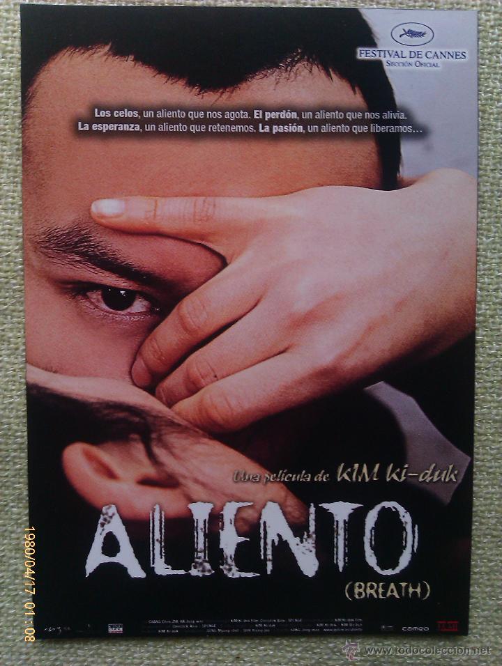 Kino: Folleto de Mano. Pel&iacute;cula Aliento. Chang Chen. Zia. Corea del Sur. 2007