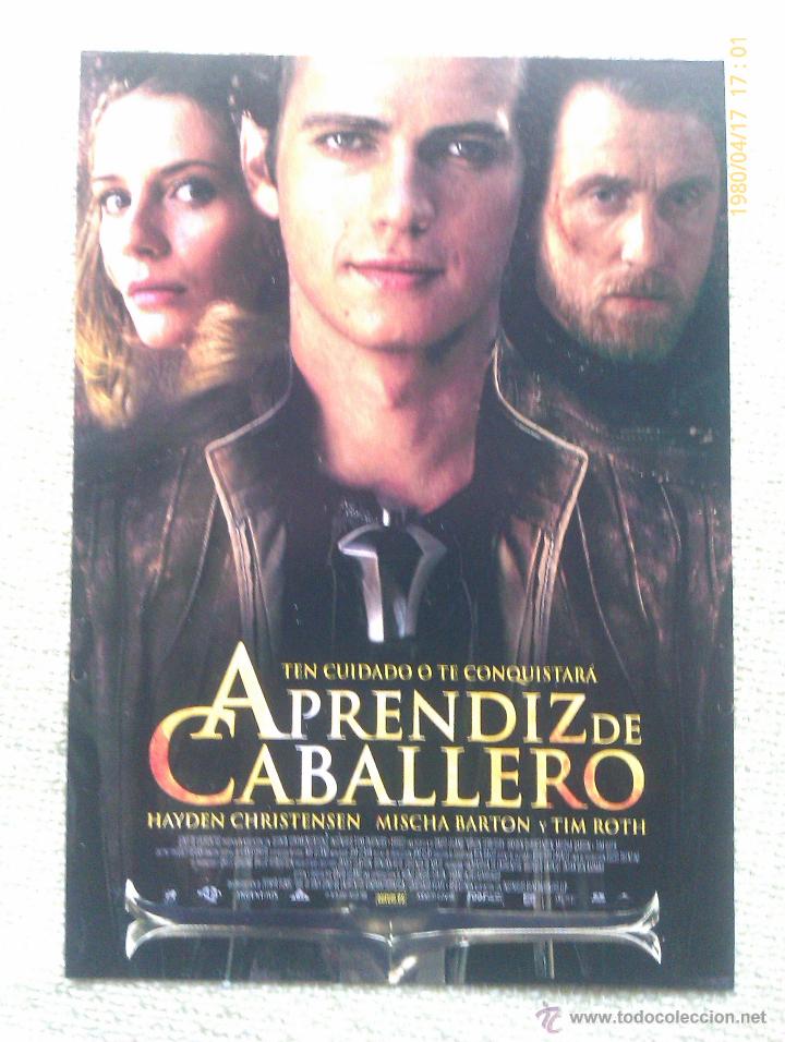 Kino: Folleto de Mano. Pel&iacute;cula Aprendiz de caballero. Tim Roth. Hayden Christensen. Reino Unido. 2007