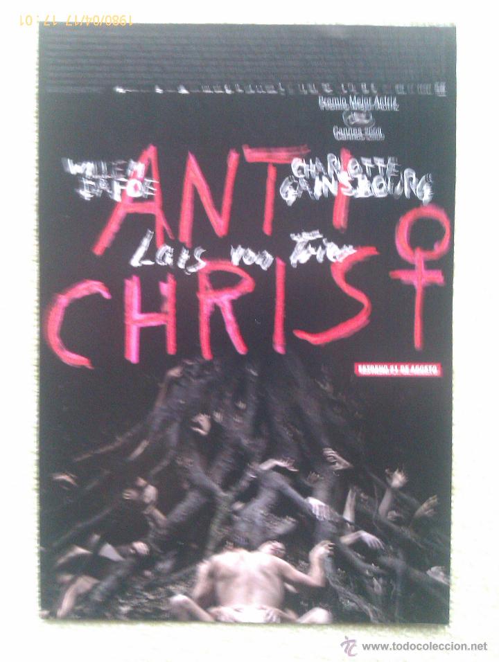 Kino: Folleto de Mano. Pel&iacute;cula Antichrist. Willen Dafoe. Dinamarca. 2006