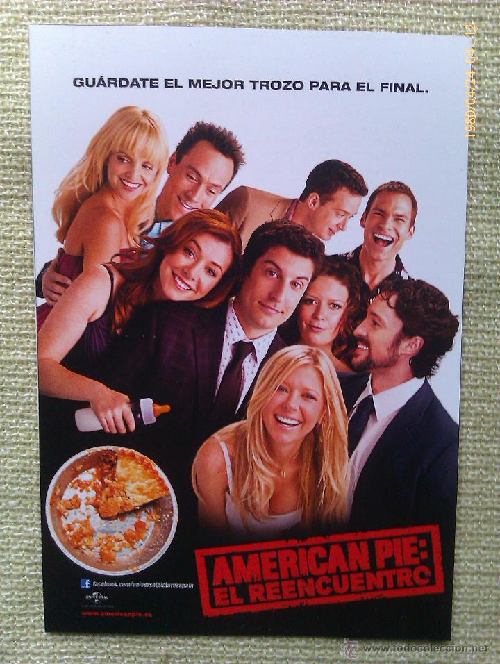 Kino: Folleto de Mano. Pel&iacute;cula American Pie El Reencuentro. Jason Biggs. Alyson Hannigan. Estados Unidos.