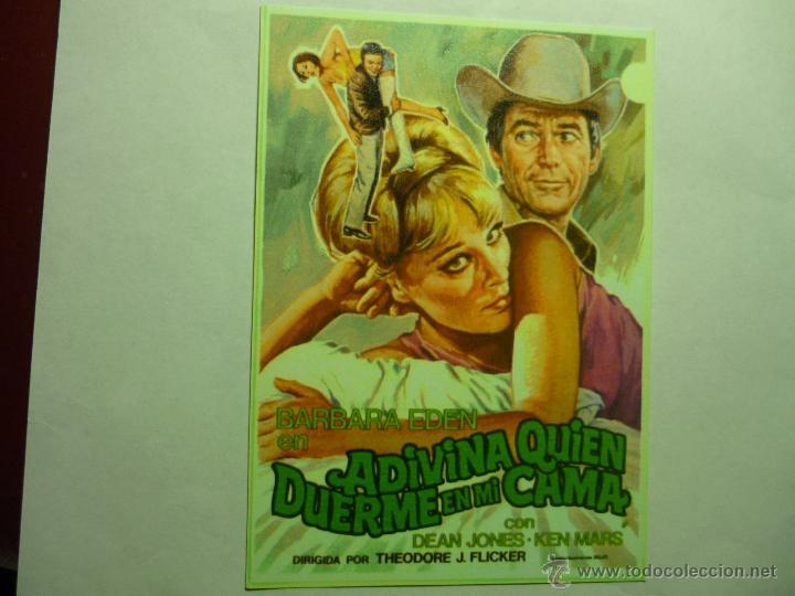 Kino: programa moderno cartulina adivina quien duerme en mi cama .- barbara eden