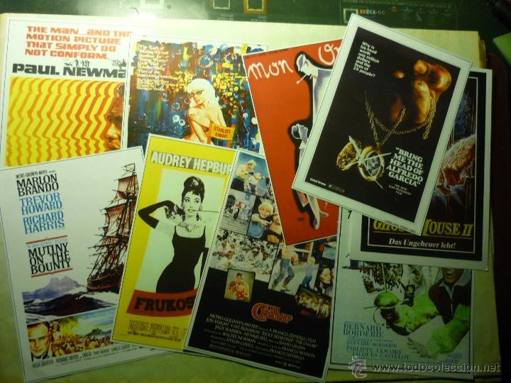 Kino: lote reproducciones papel carteles extranjeros peliculas