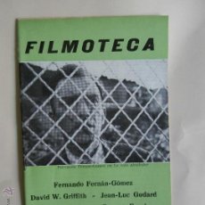 Cinema: FILMOTECA - REVISTA DE LA FILMOTECA NACIONAL DE ESPAÑA - TEMPORADA 72/73 - NUMERO 3 