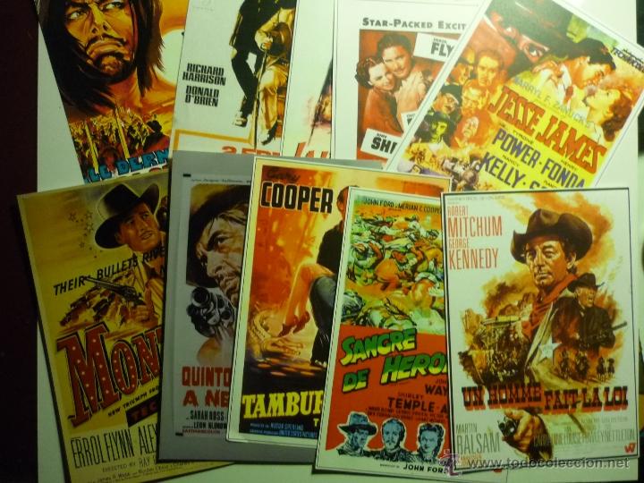 Kino: lote reproducciones westerns usa,  y spaghettis.--de carteles extranjeros en papel y foto