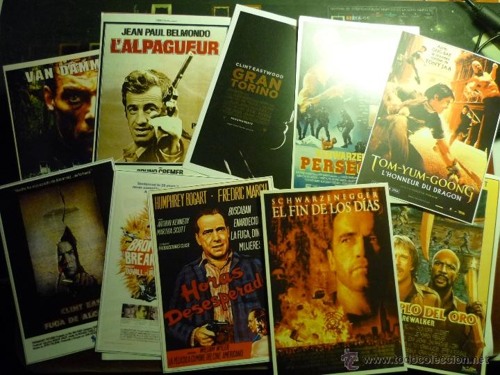 Kino: LOTE REPRODUCC.PAPEL Y FOTO DUROS DEK CINE.BELMONDO.VAN DAMME.BRONSON ETC