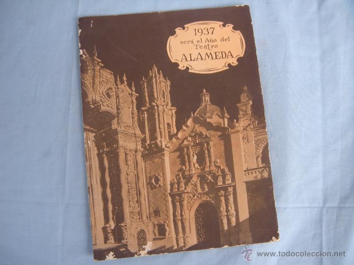 Cin&eacute;ma: REVISTA PROPAGANDA DEL TEATRO ALAMEDA. MEXICO. A&Ntilde;O 1937