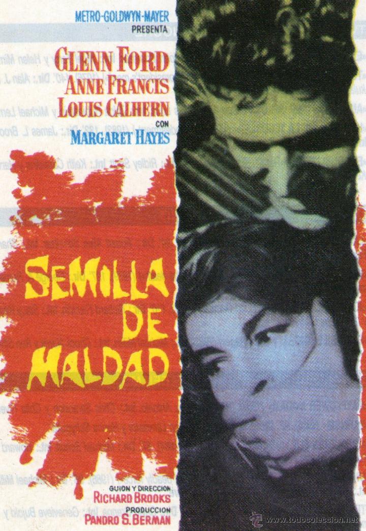 Cin&eacute;ma: RECORTES DE Glenn Ford, Sidney Poitier, Anne Francis, Vic Morrow, Louis Calhern, Richard Kiley, Magg