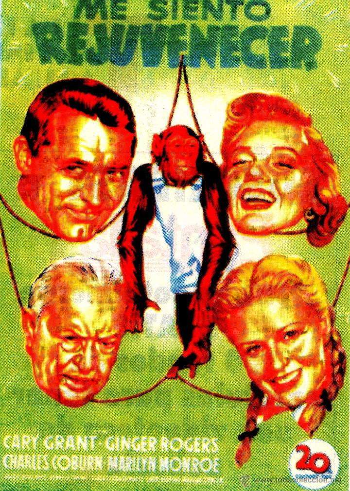 Cin&eacute;ma: RECORTES Cary Grant, Ginger Rogers, Charles Coburn, Marilyn Monroe, Hugh Marlowe, Henri Letondal, Ro
