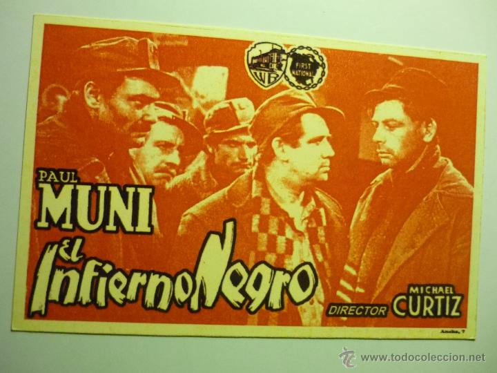 Kino: reproducc.papel el infierno negro -`paul muni