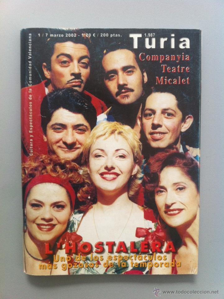Cin&eacute;ma: CARTELERA TURIA 2002. COMPANYA TEATRE MICALET N&ordm; 1987