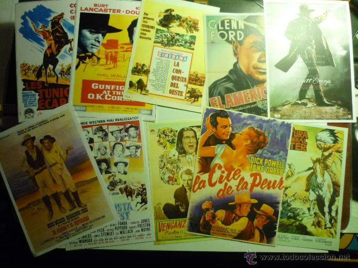 Kino: lote reproducciones westerns usa.-en papel y foto-carteles espa&ntilde;oles y extranjeros