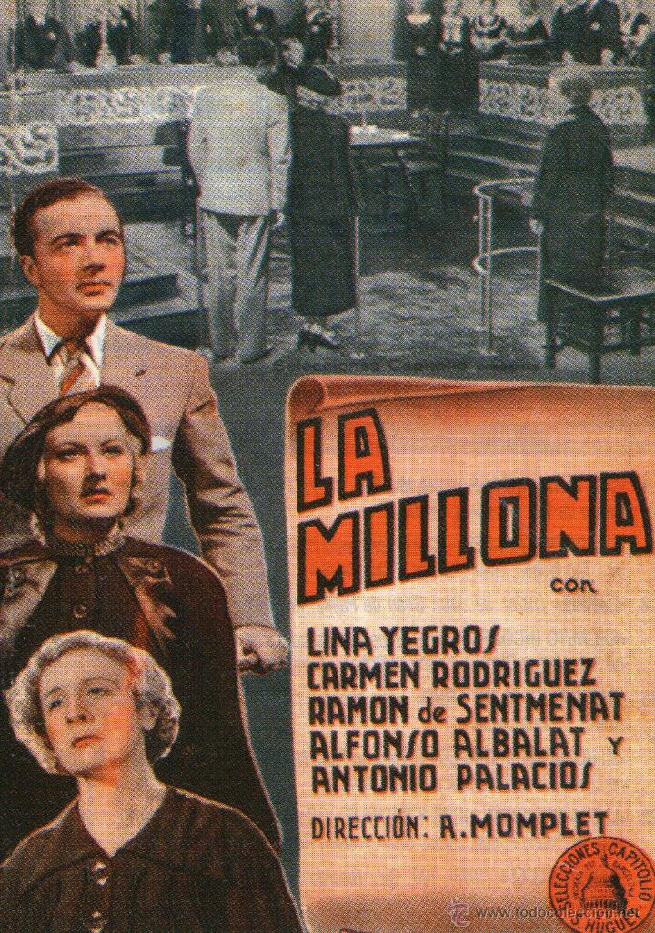 Cinema: Carmen Rodr&iacute;guez,  Lina Yegros,  Ram&oacute;n de Sentmenant,  Alfonso Albalat,  Antonio Palacios, Alejandro