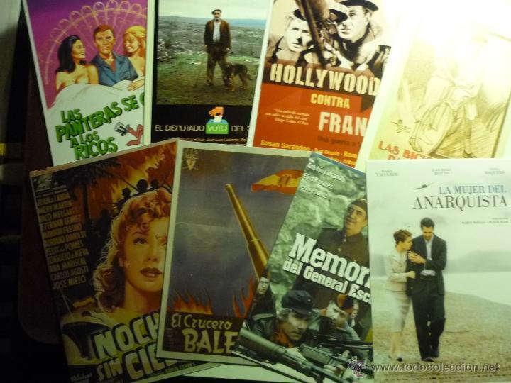 Kino: LOTE REPRODUCC.CINE ESPA&Ntilde;OL GUERRA CIVIL-TRANSICION ETC. PAPEL Y FOTO